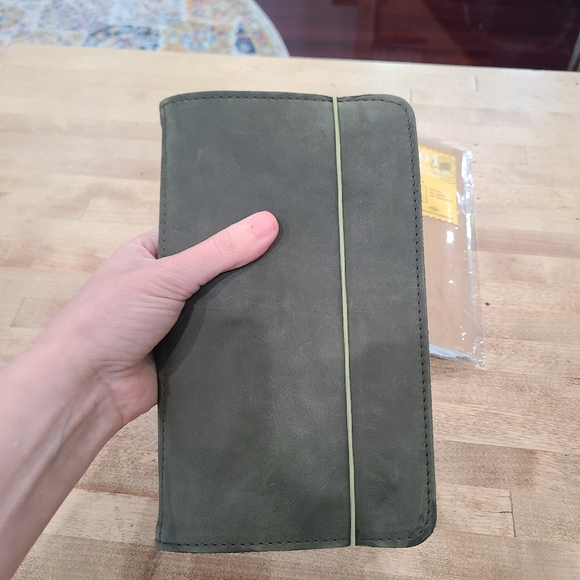 Roterfaden Taschenbegleiter A5 slim Standard TN Leather Notebook Cover+extras! - Picture 3 of 16